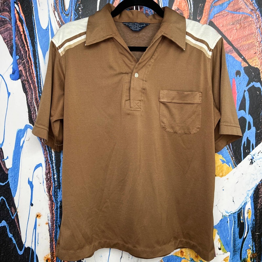 True Vintage JCPenny Polyester/Cotton Blend Bowling Polo